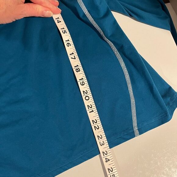 Eastern Mountain Sports teal long sleeve mock neck shirt - L - 🙂3/$15 - Picture 6 of 7